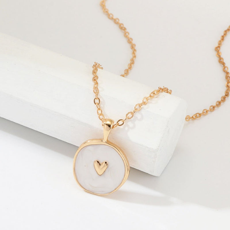 Celestial Heart Pendant White